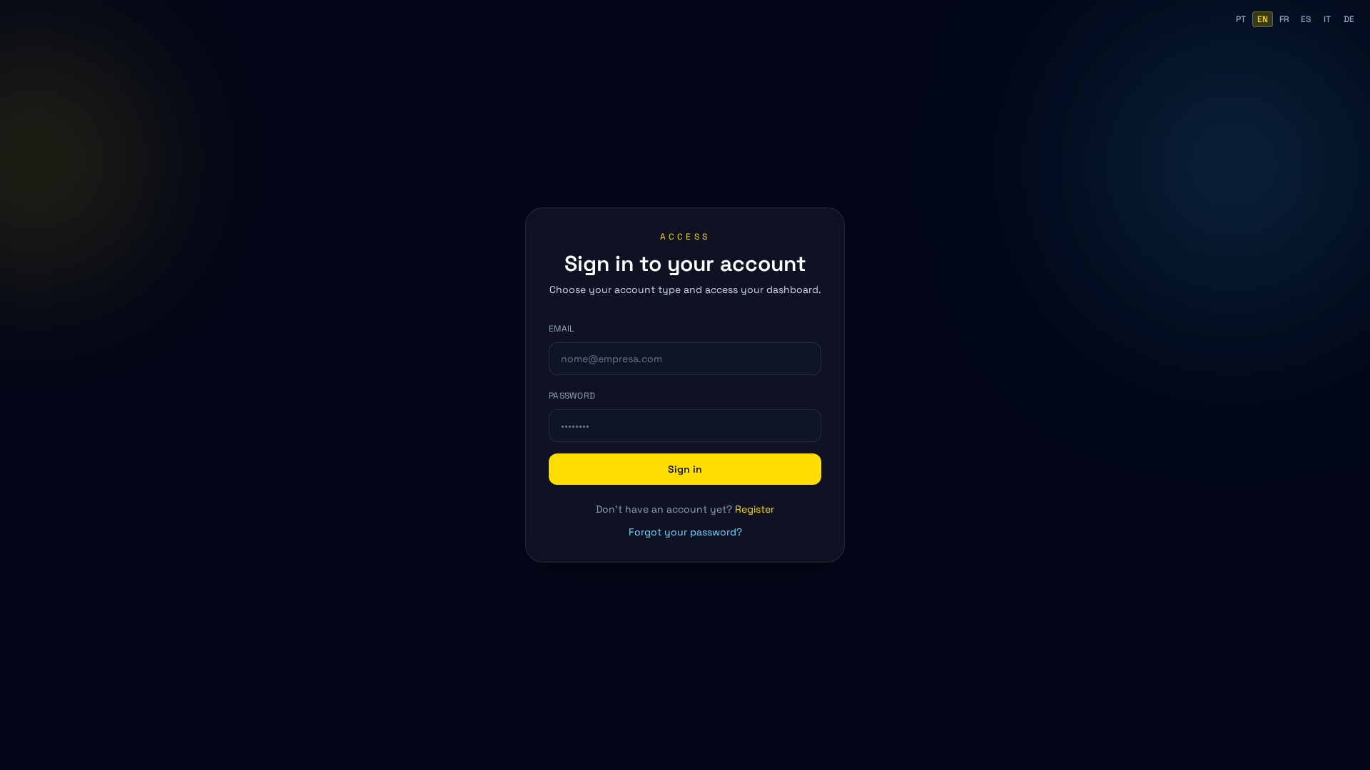 Login bem-sucedido